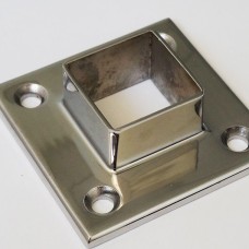 Фланец нержавеющий приварной встык с соединительным выступом квадратный Ду 10 Ру 2,5 10Х17Н13М2Т 10х14х15х8 мм ГОСТ 12821-80